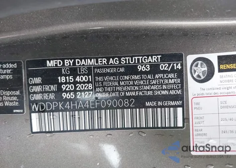 2014 Mercedes-Benz Slk 250 z USA, uszkodzony, nr VIN WDDPK4HA4EF090082